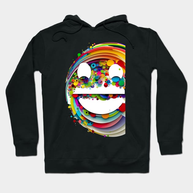 Colorful Smiling Faces of Happiness Hoodie by HSH-Designing